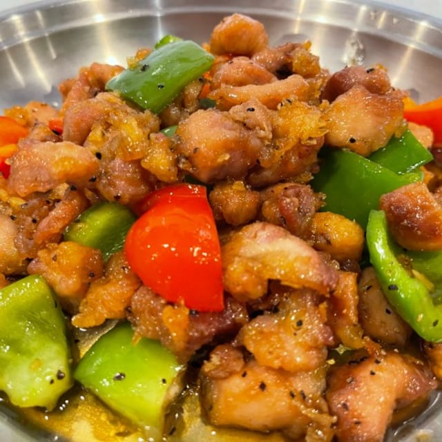 Black Pepper Chicken.