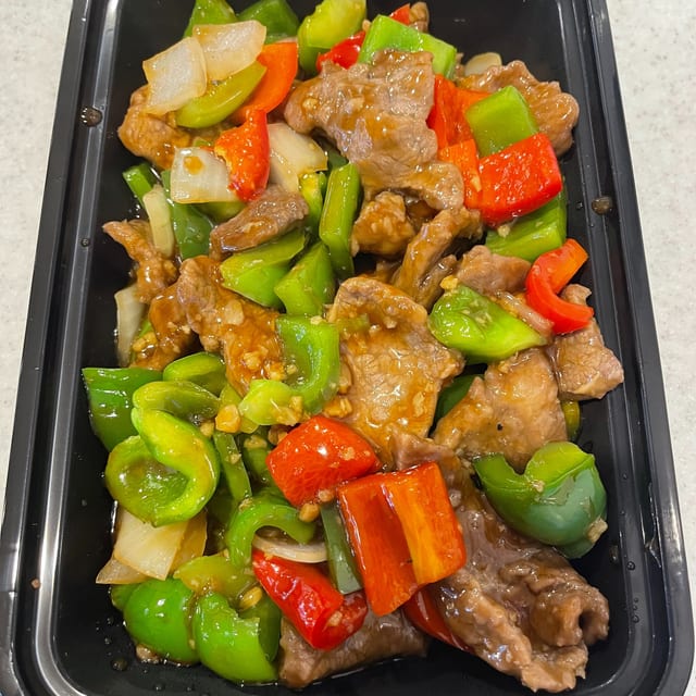 Green Pepper Steak.